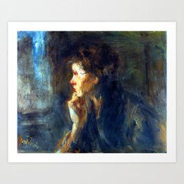 Jozef Israels Contemplation Art Print