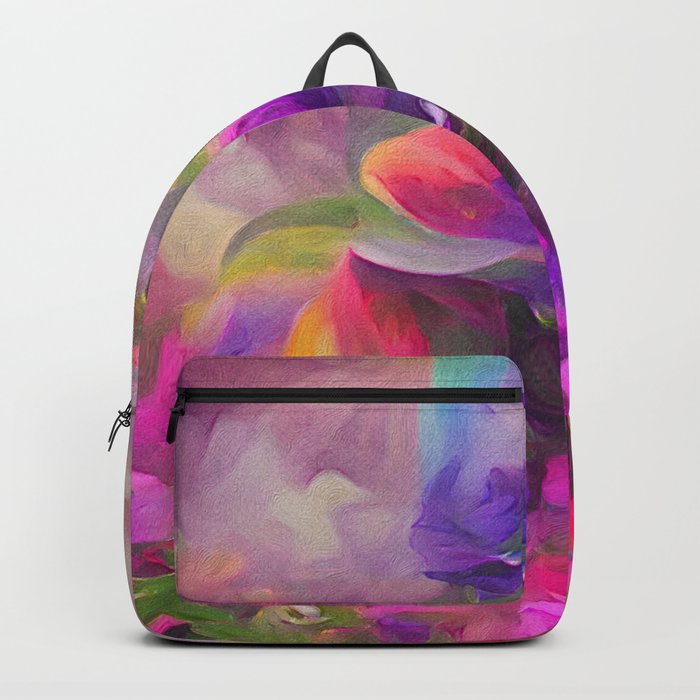 Rainbow Petunias Backpack