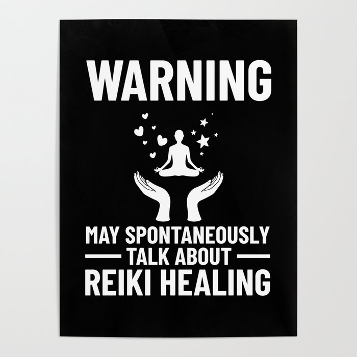 Reiki Healer Energy Healing Music Master Stone Poster