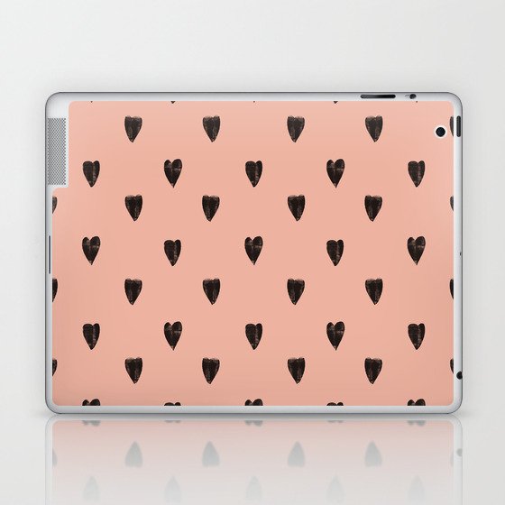 Black hearts Laptop & iPad Skin