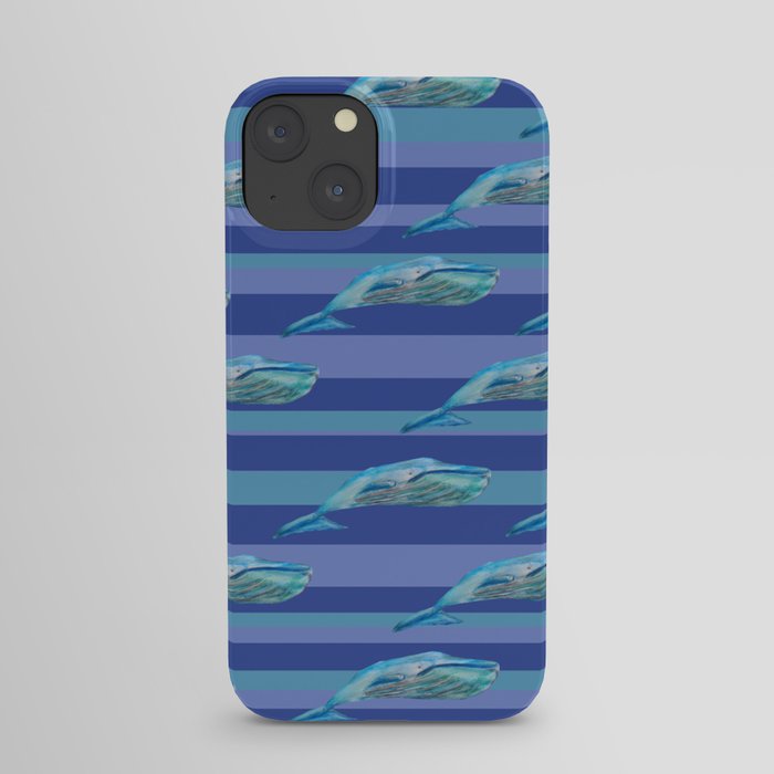 Sperm whale Stripes  iPhone Case