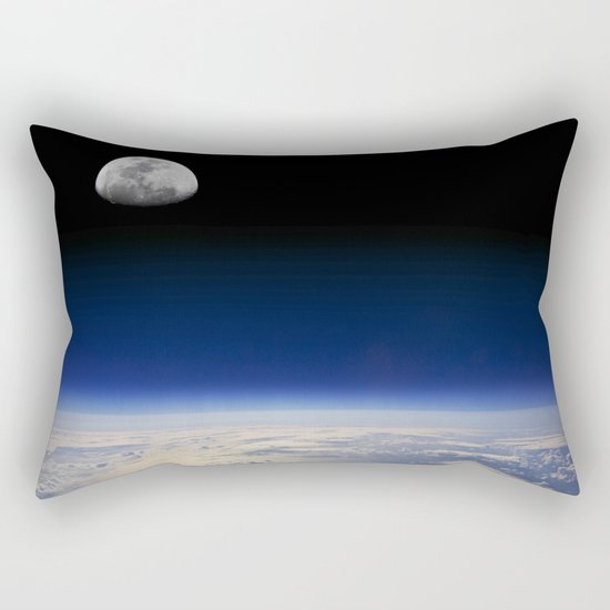 Earth and Moon Rectangular Pillow