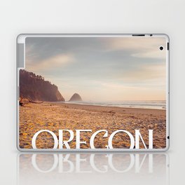 Oregon Coast Beach Sunset | Travel Photography Laptop Skin