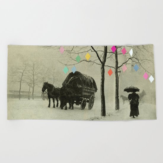 Christmas Day Beach Towel