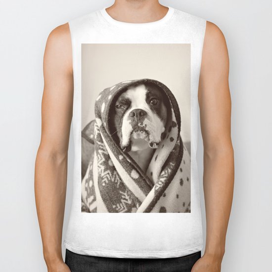 Obi Wan (Buck the world's most lovable boxer dog) Biker Tank