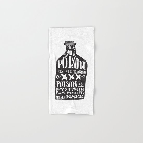 PICK YOUR POISON - REVERSE Hand & Bath Towel