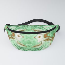 Green Abstract Fanny Pack