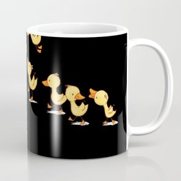 Kids Bear With Baby Duck Chicks Watercolor Outfit Coffee Mug
