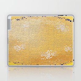 Stylish Yellow Thread pattern design Laptop Skin