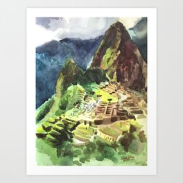 Machu Picchu Peru South America Art Print