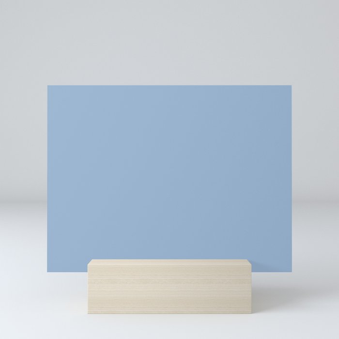 Sherwin Williams Trending Colors of 2019 Celestial (Pastel Blue) SW 6808 Solid Color Mini Art Print
