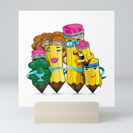 Pastelle Family Mini Art Print