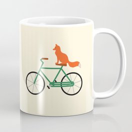 Fox Riding Bike Mug
