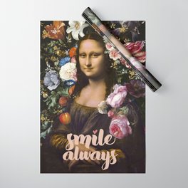 Smile Always, Mona Lisa Wrapping Paper