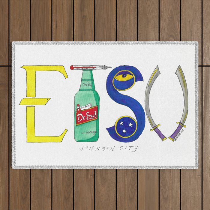 East Tennessee State University 2 Outdoor Rug
