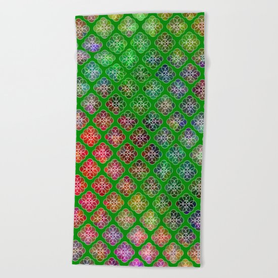 Peek A Boo Colors Beach Towel