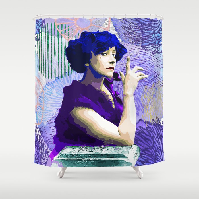 Portrait of Sidonie-Gabrielle Colette 1. Shower Curtain