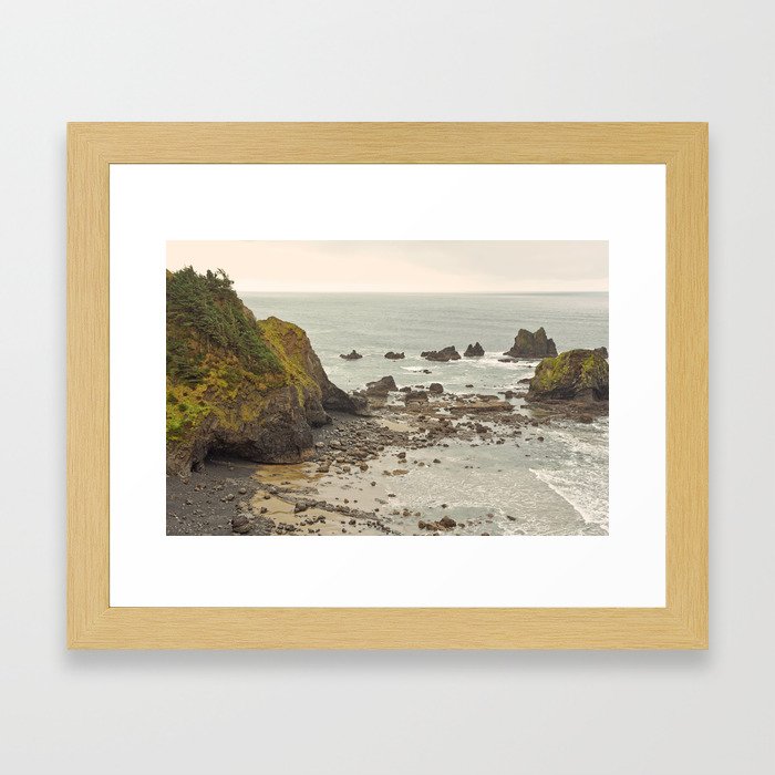 Ecola Point, Oregon Coast, hiking, adventure photography, Northwest Landscape Framed Art Print