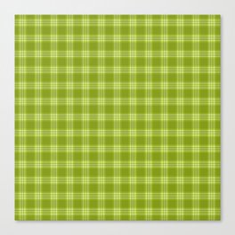 Grass Yellow Green Tartan Plaid Scottish Pattern Canvas Print