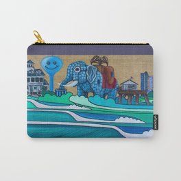 Absecon Island Carry-All Pouch | Mixed Media, Nature, Painting, Landscape 
