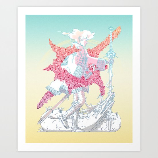 Fourth Grade Fantasy (proliferated) Art Print