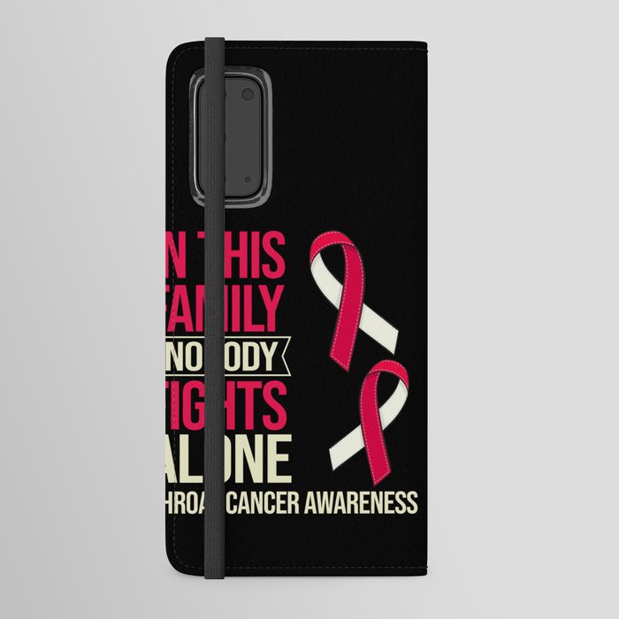 Head and Neck Throat Cancer Ribbon Survivor Android Wallet Case