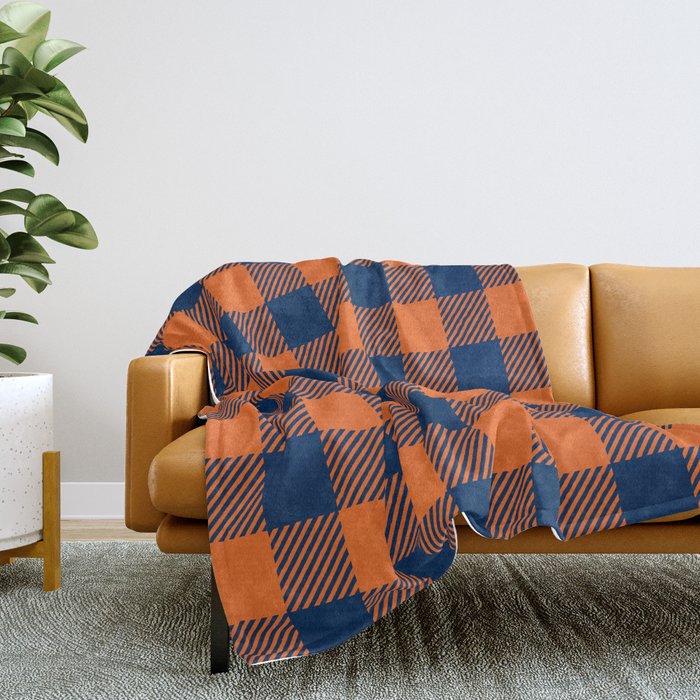 Blue and best sale orange throw blanket