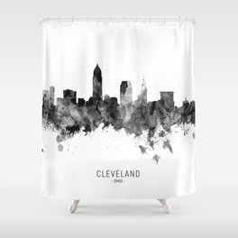 Cleveland Ohio Skyline Shower Curtain