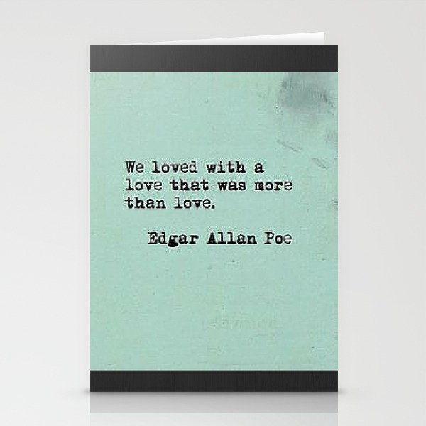 Love: Edgar Allen Poe Stationery Cards