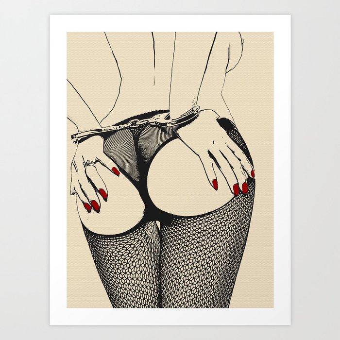 Erotic butt fetish art