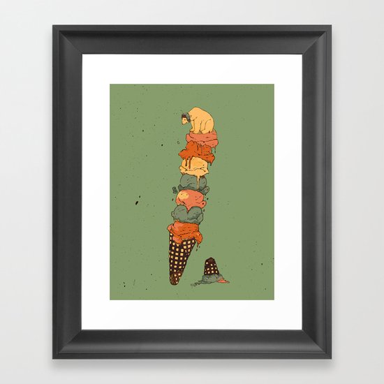 The Arctic Ice Cream Framed Art Print