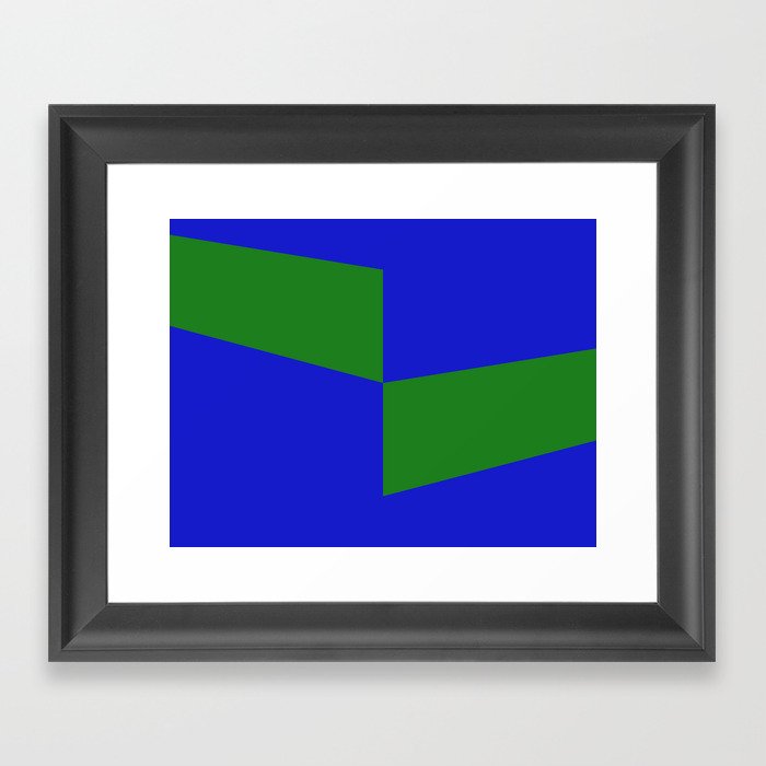 Minimalist geometric artwork Framed Art Print