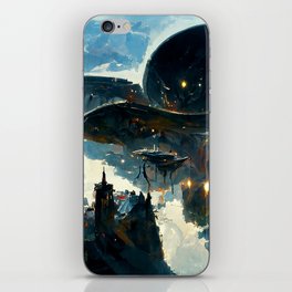 Postcards from the Future - Alien Metropolis iPhone Skin