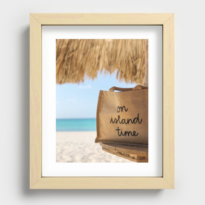 On Island Time Recessed Framed Print