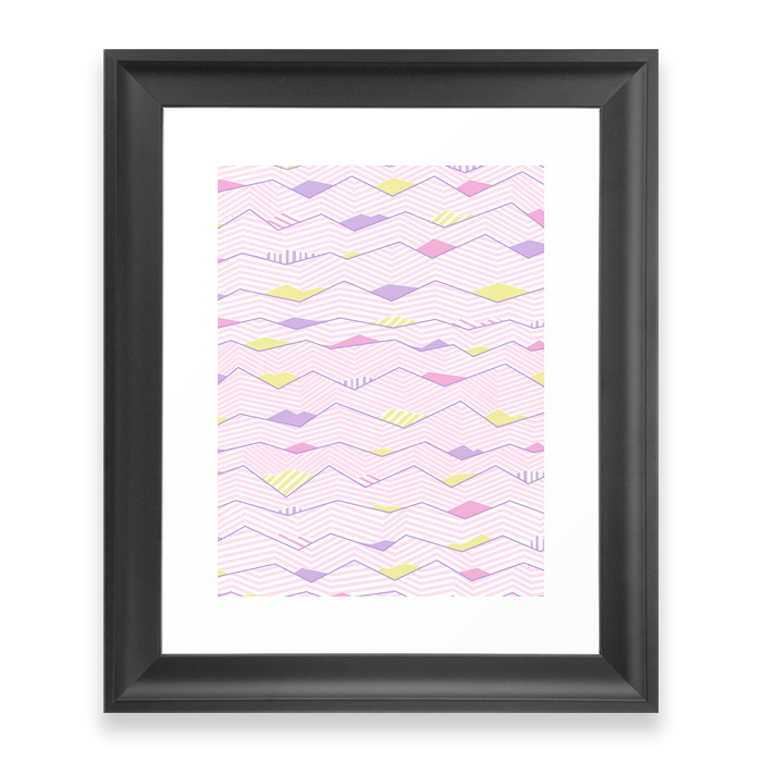 Pastel Waves Society6 Buyart Framed Art Print by designdn