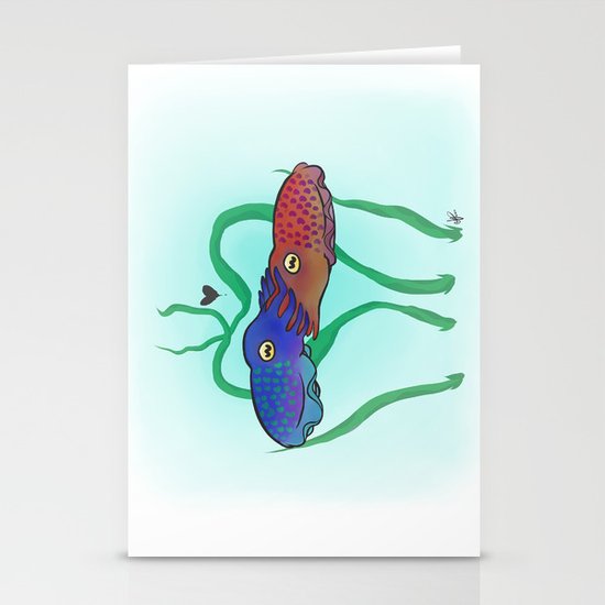 "Cuddlefish" Stationery Cards