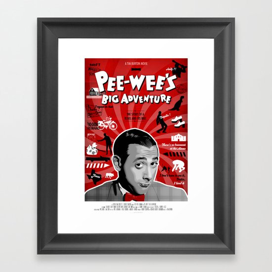 Pee-wee's big adventure Framed Art Print