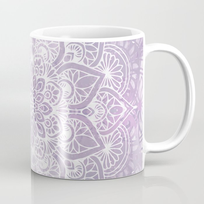 Boho, Mandala, Flower, Purple Coffee Mug