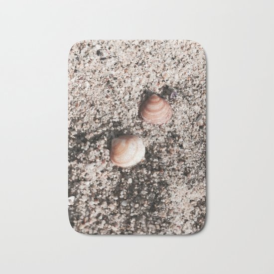 Shells and Sand Bath Mat