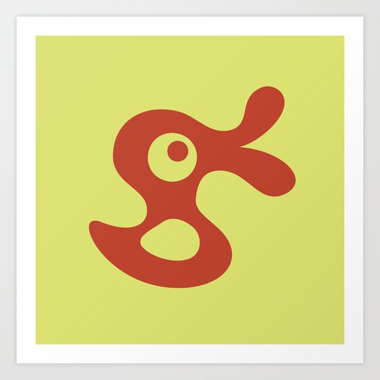 Red Duck Art Print