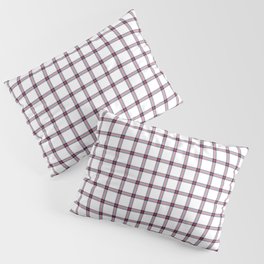 White and Red Farmhouse Style Gingham Check Pillow Sham