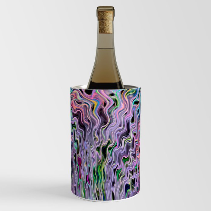 Crazy Colorful Line Abstract Wine Chiller