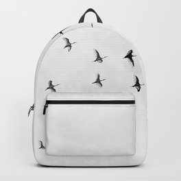 Flock of Birds Backpack | Together, Drawing, Nature, Art, Black And White, Birds, Wildlife, Fly, Wings, Flight 
