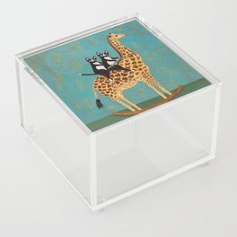 Cats on a Rocking Giraffe Acrylic Box