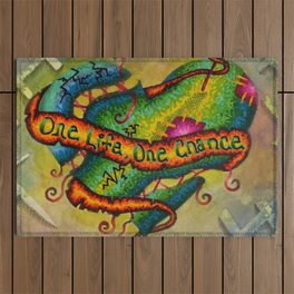 One Life, One Chance Outdoor Rug