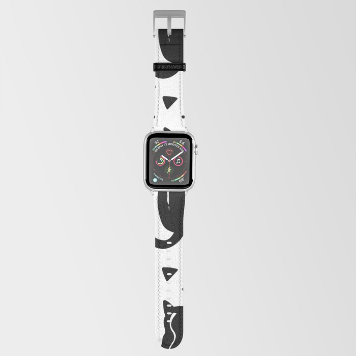 Black Cat Pattern Apple Watch Band