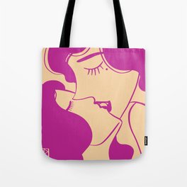 Fluffy French Kiss Tote Bag