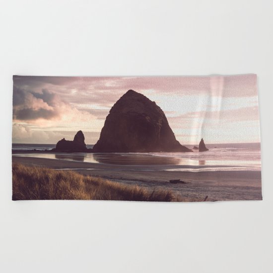 Cannon Beach Sunset Beach Towel