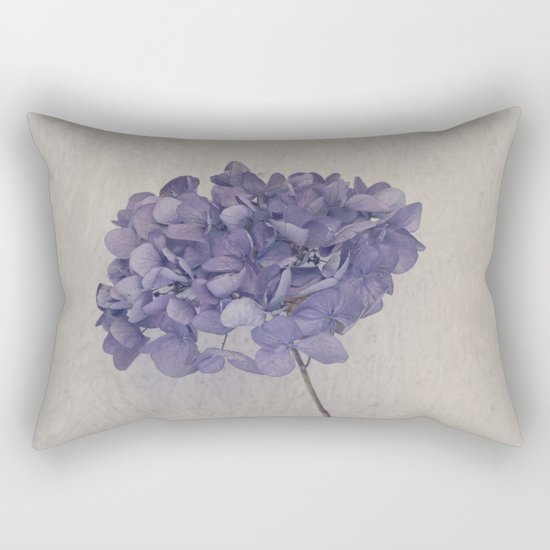 Dried Blue Hydrangea II Rectangular Pillow