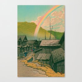 Kanitamachi by Kawase Hasui Canvas Print